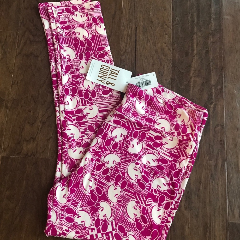 🐭 LuLaRoe Disney Collection Mickey Mouse Leggings – Tall & Curvy – New with Tags
